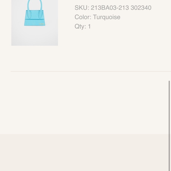 Jacquemus Blue Crossbody Bag with Structured Design - Picture 5 of 5